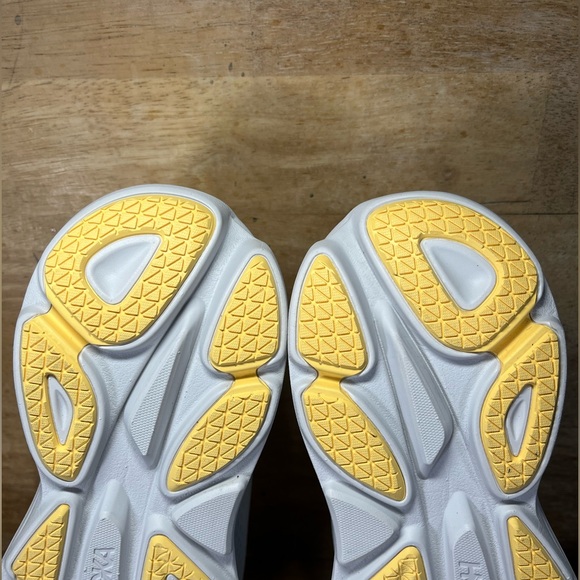 Hoka One One Bondi 8 REFLECTIVE Womens Sz 7.5 Running Shoes Sneakers White Blue - Picture 8 of 11